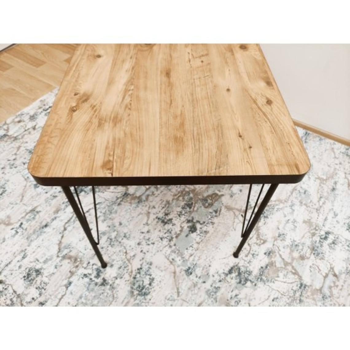 Bambeds Mobilya Atlantik Çam Desen Oval Yemek Masası 60 x 120 cm