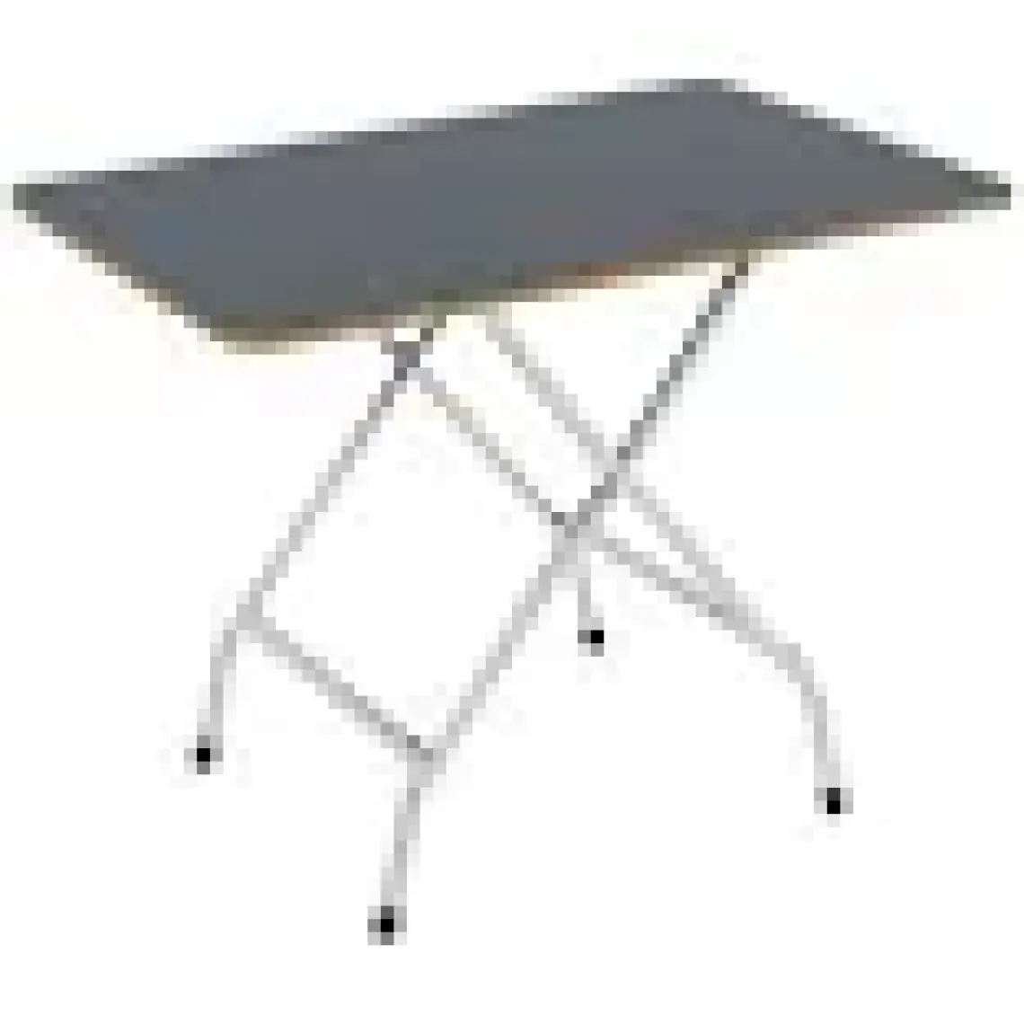 Güzelkan Madeni Eşya 50X80 Siyah Mermer Desenli Katlanır Masa Kırma Mutfak Masası 1121