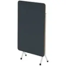 Güzelkan Madeni Eşya 50X80 Siyah Mermer Desenli Katlanır Masa Kırma Mutfak Masası 1121
