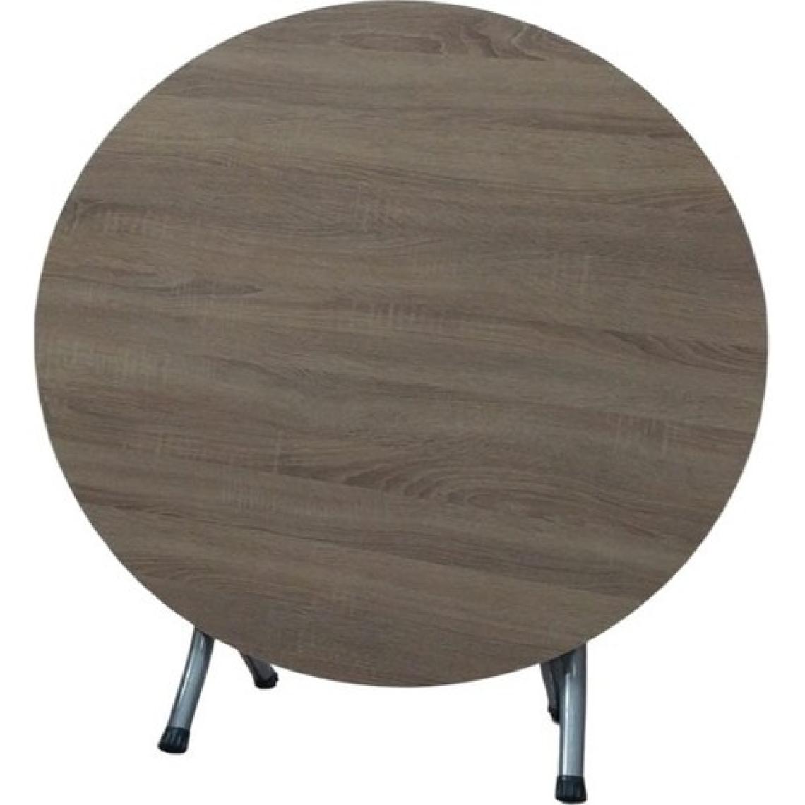 Teknor 100 cm Yuvarlak Katlanır Masa Ders Çalışma Ve Yemek Masası