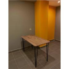 Bambeds Mobilya 60×120 Metal Ayaklı Mutfak Masası Ceviz
