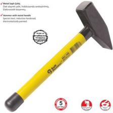 Sait Demirci Metal Saplı Çekiç 300 gr - Ahşap Saplı