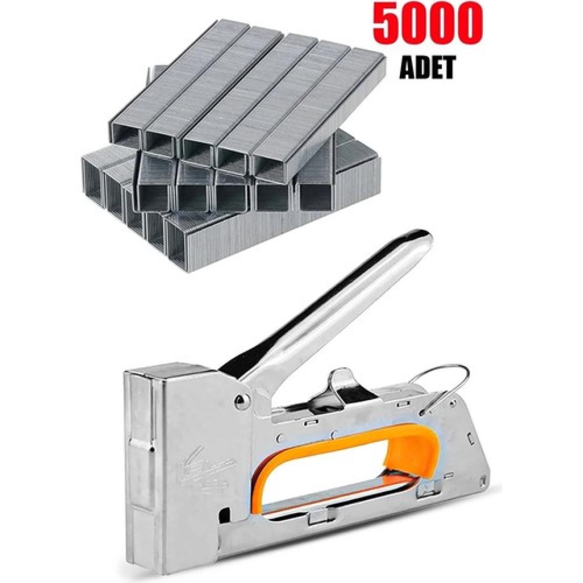 Moonshop Profesyonel 8 mm Mekanik Zımba Tabancası ve 5000 Adet Tel