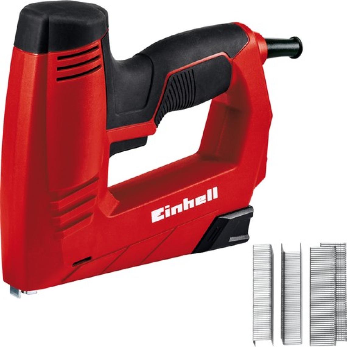 Einhell Elektrikli Zımba TC-EN 20 E (Tip 53 zımba teli, Tip 47 çivi için, elektronik darbe gücü ayarı, güvenlik burunu, 1000 zımba teli ve 500 çivi dahil) - 4257890