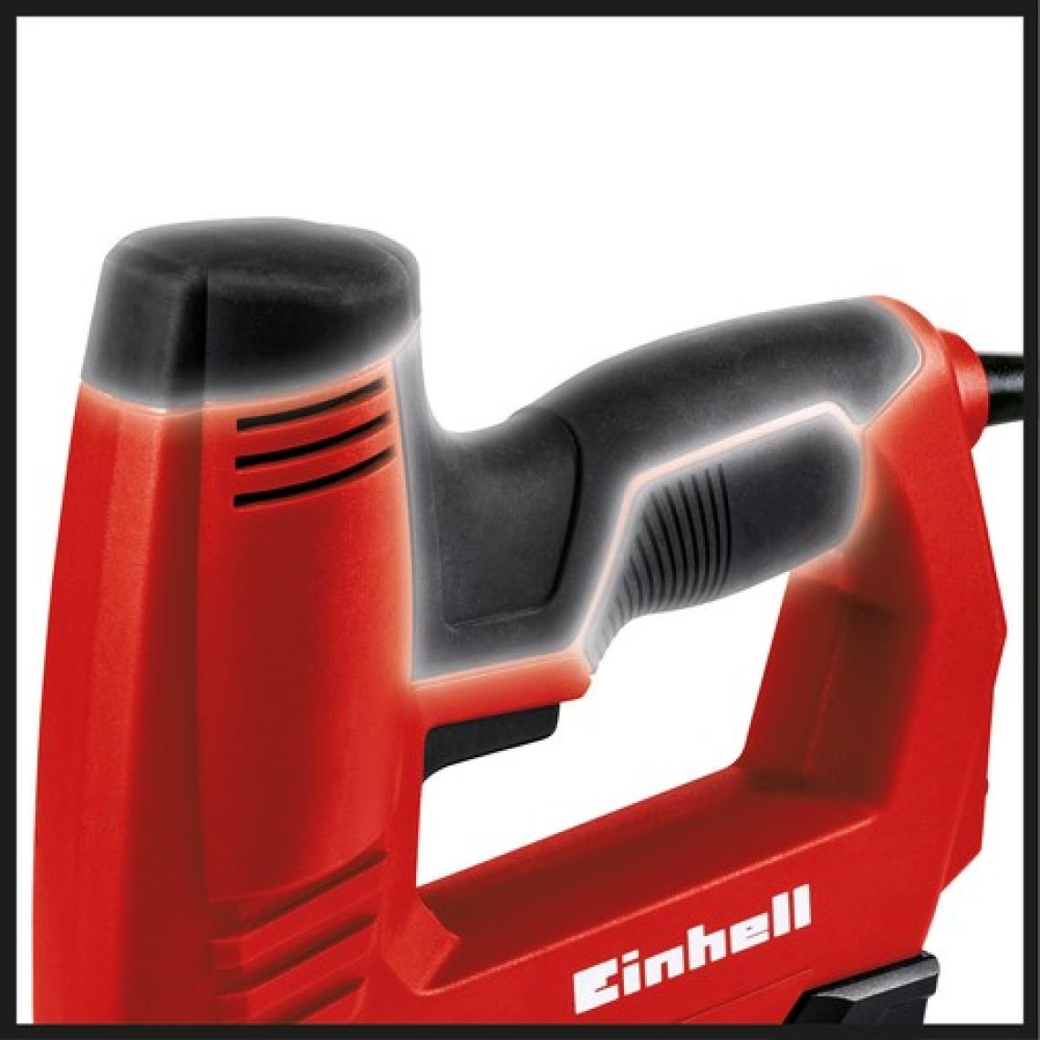Einhell Elektrikli Zımba TC-EN 20 E (Tip 53 zımba teli, Tip 47 çivi için, elektronik darbe gücü ayarı, güvenlik burunu, 1000 zımba teli ve 500 çivi dahil) - 4257890