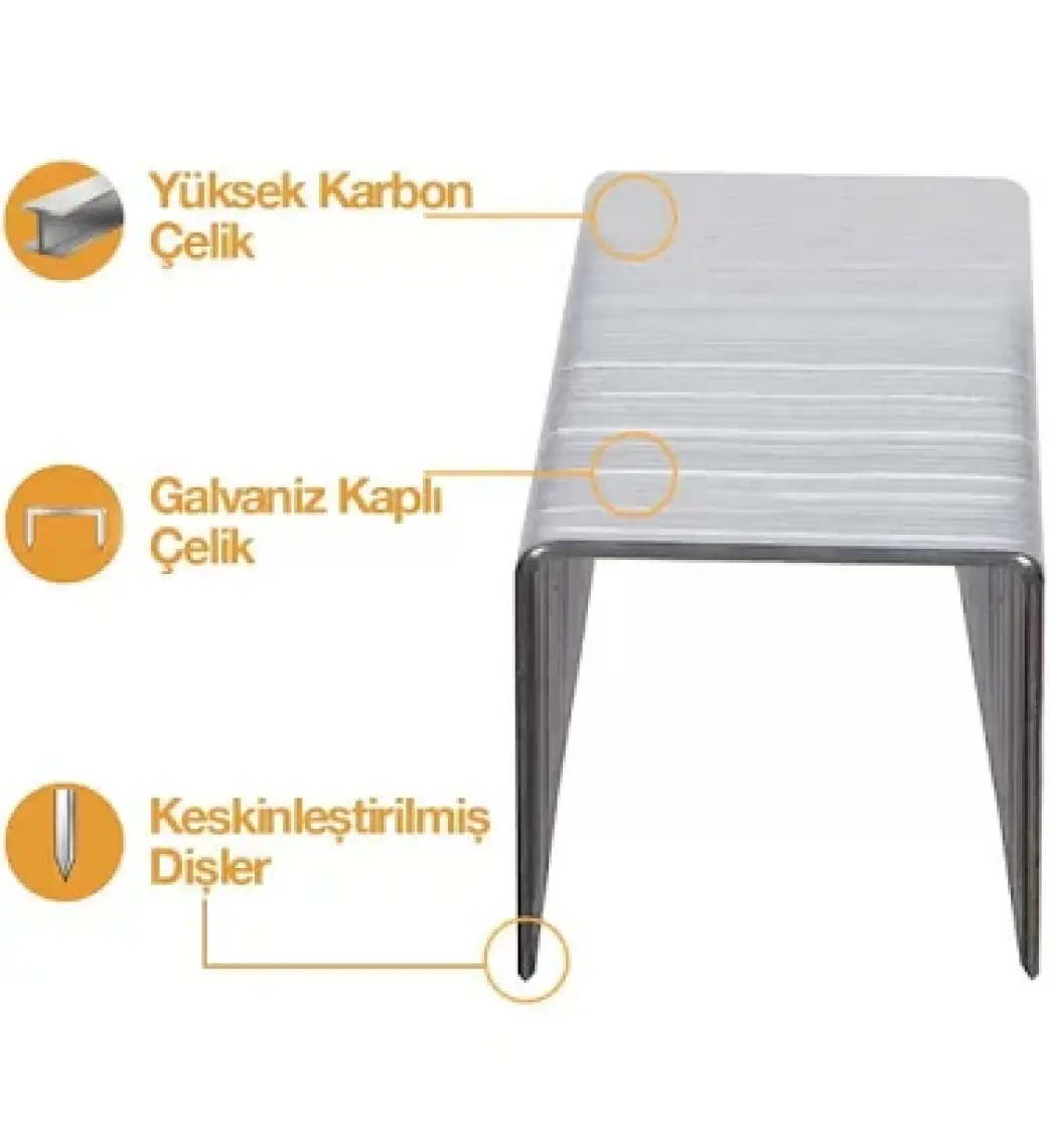 Kobb Kbz212 12mm 2500 Adet 200 Serisi Ağır Hizmet Tipi Zımba Teli