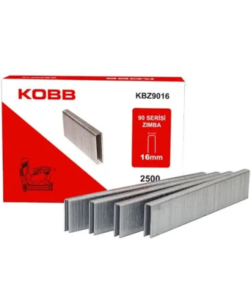 Kobb KBZ9016 16MM 2500 Adet 90 Serisi Ağır Hizmet Tipi Zımba Teli