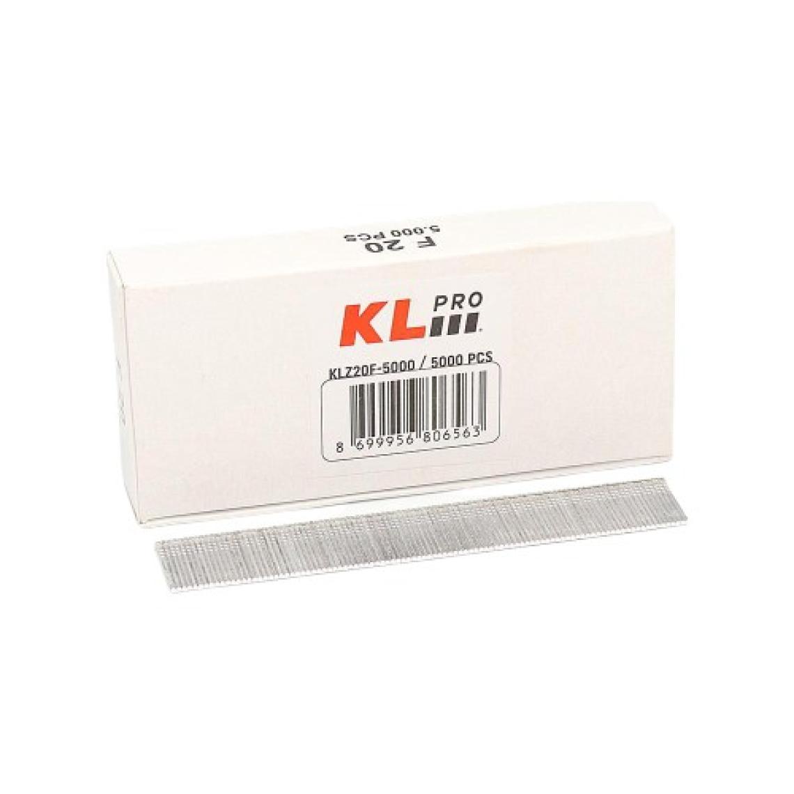 KL Pro  20MM Havalı/elektrikli Çivi Tabanca Çivisi 5000 Adet KLZ20F