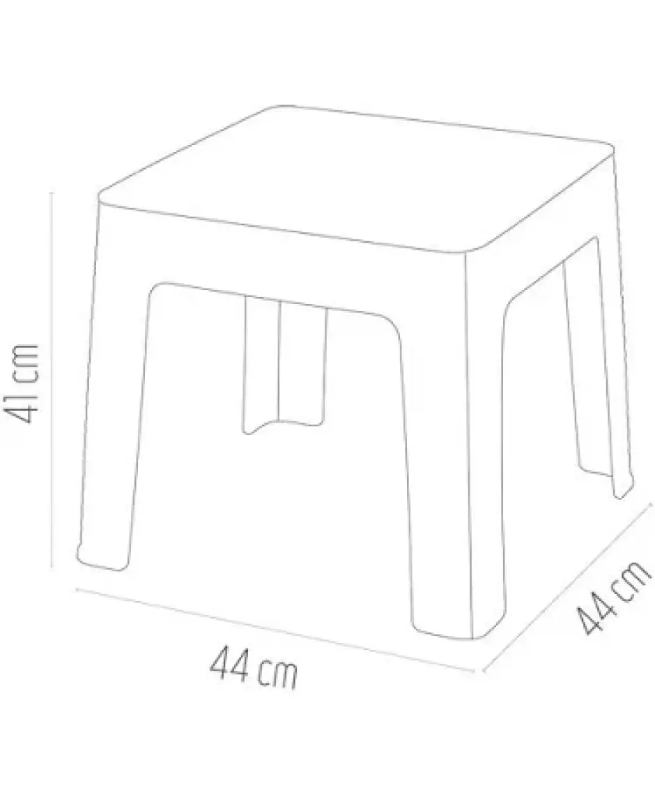 Holiday Monoblok Rattan Sehpa | Bahçe & Balkon & Şezlong Sehpası