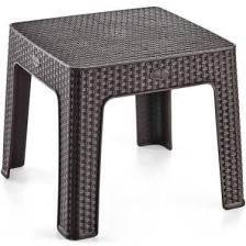 Holiday Rattan 44X44 Sehpa Beyaz H124