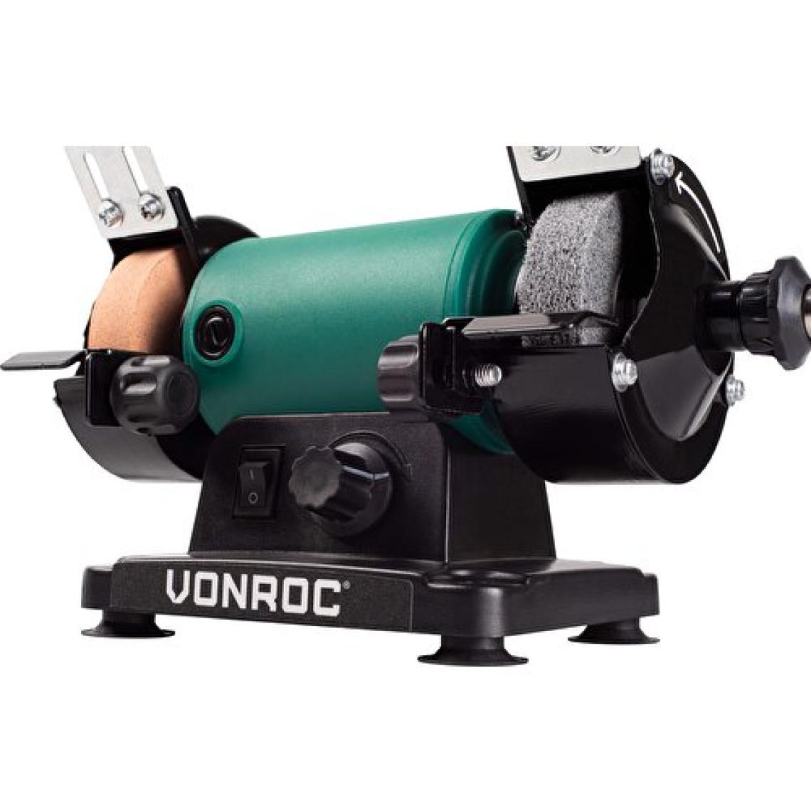 VONROC Tezgah Spiralli Taş Motoru - 150W - 75 mm