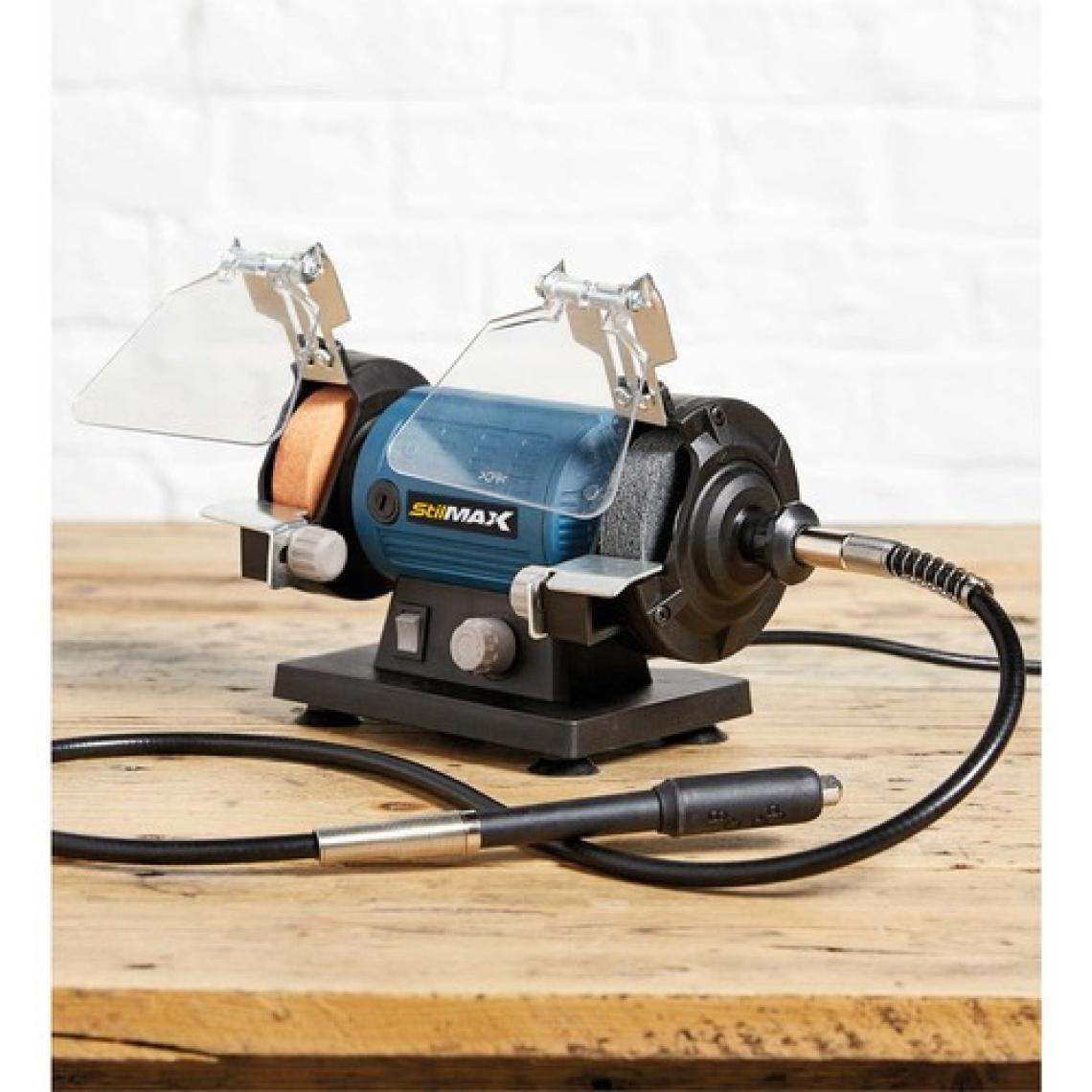 Stilmax Multi-Function Spiralli Gravür Zımpara Taş Motoru Oyma Seti + 105 Pcs Uç Hediyeli 450 W