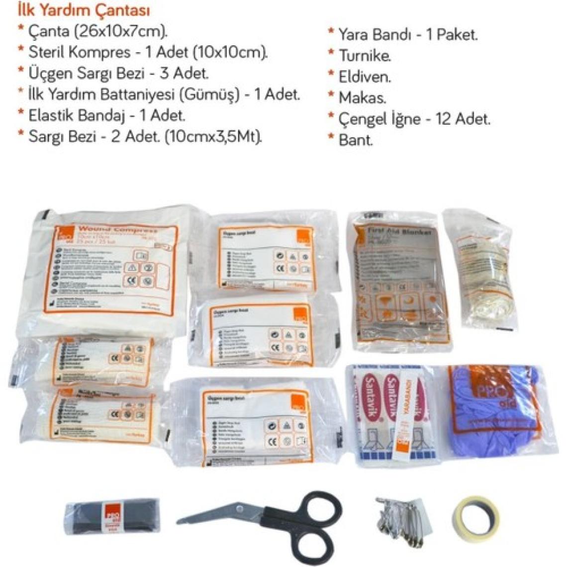 Carub Lüks İlk Yardım Çantası Belgeli BR5754006