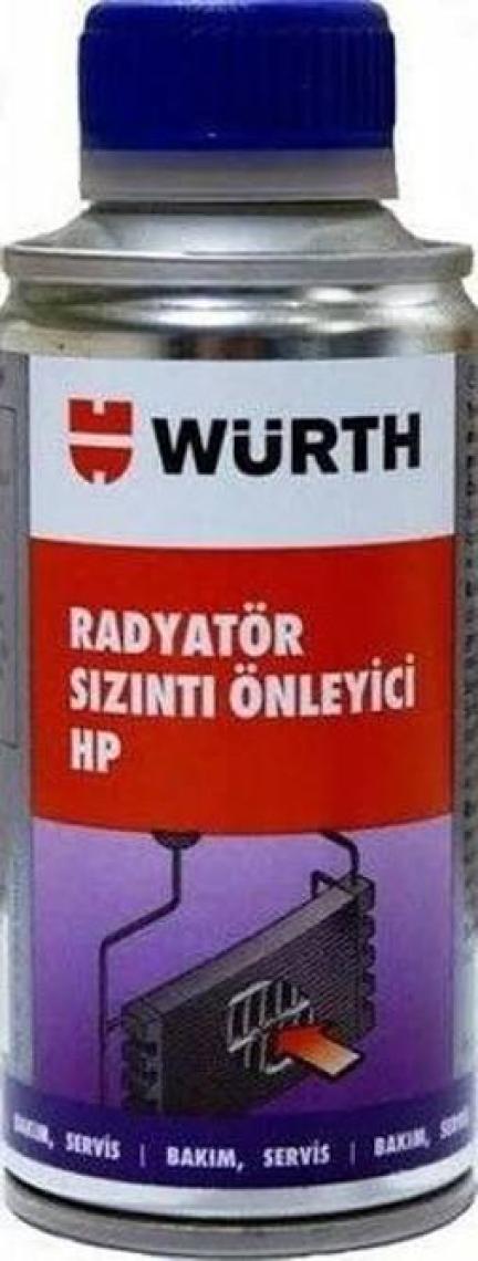 Würth Radyatör Sızıntı Önleyici - Yüksek Performanslı Kılcal Çatlak ve Buharlaşma Kaybı Koruma Ürünü, 150 ml - Tüm Araçlar İçin Profesyonel Sonuçlar