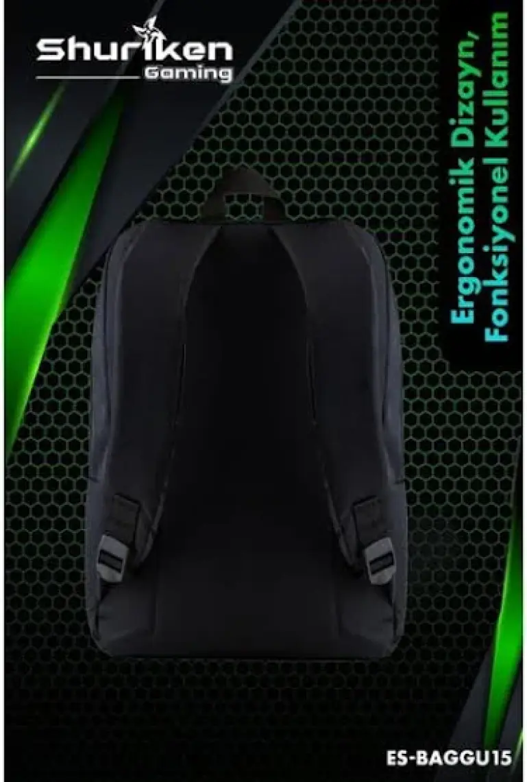 Shuriken ES-BAGGU15 15.6" Gaming ,seyahat Laptop Sırt Çantası