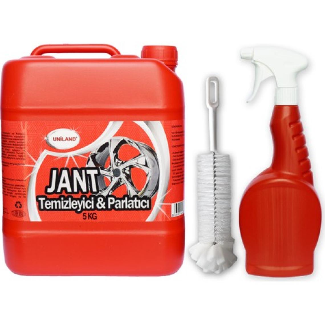 Uniland Jant Temizleyici ve Parlatıcı 5 kg + Sprey + Fırça