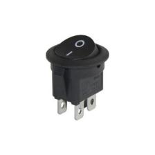 Site Hırdavat IC-133-4 Siyah Yuvarlak Işıksız Anahtar On/off Switch 4p