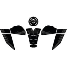 GP Kompozit Yamaha MT-25 2020-2024 Uyumlu Tank Pad Seti Siyah