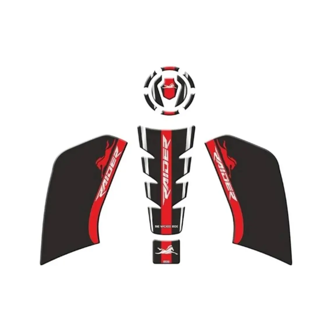 Gogo Premium Tvs Raider 125 2023-2024 Uyunlu Tank Pad Set 006