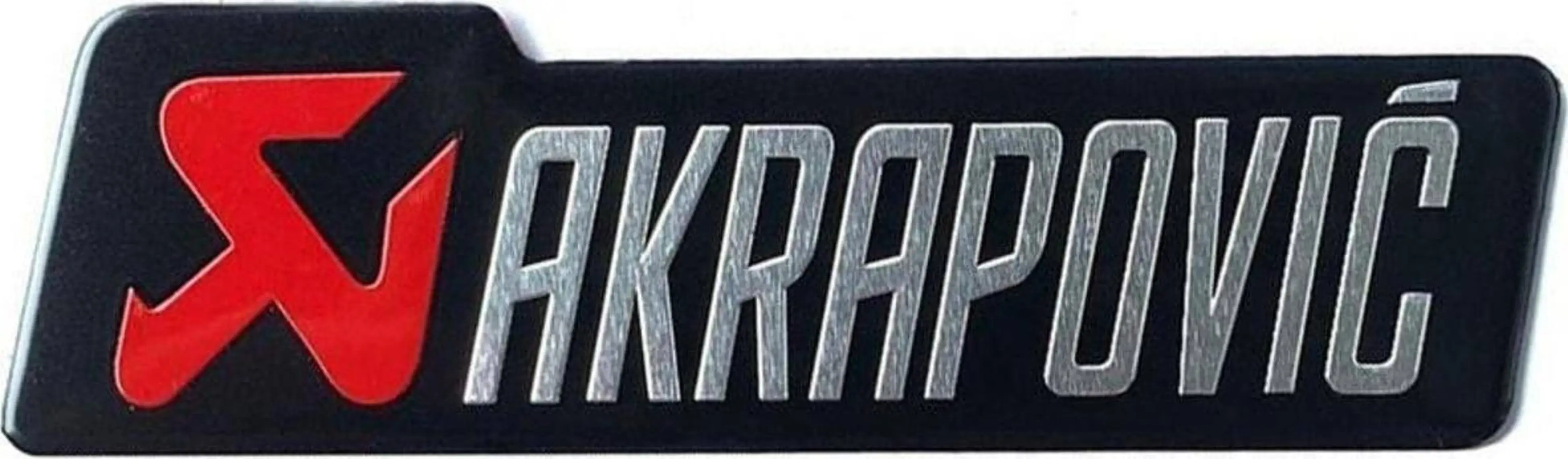 Knmaster Akrapovic Dikdörtgen Sticker Kırmızı