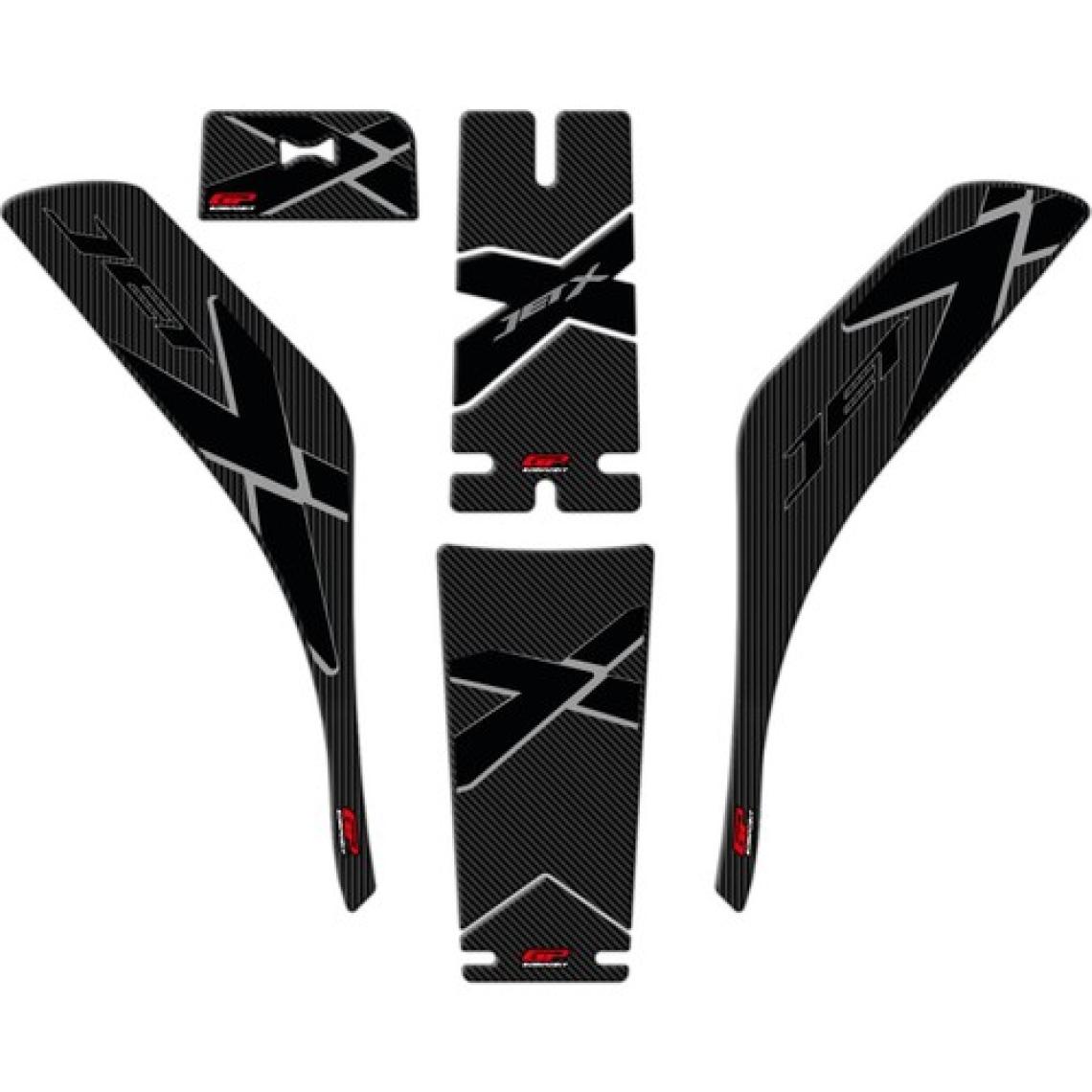GP Kompozit SYM Jet X 125 2022-2023 Uyumlu Tank Pad Seti Karbon