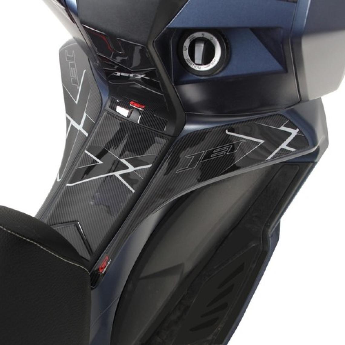 GP Kompozit SYM Jet X 125 2022-2023 Uyumlu Tank Pad Seti Karbon