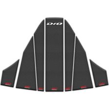 GP Kompozit Honda Dio 2021-2024 Uyumlu Tank Pad Seti Karbon