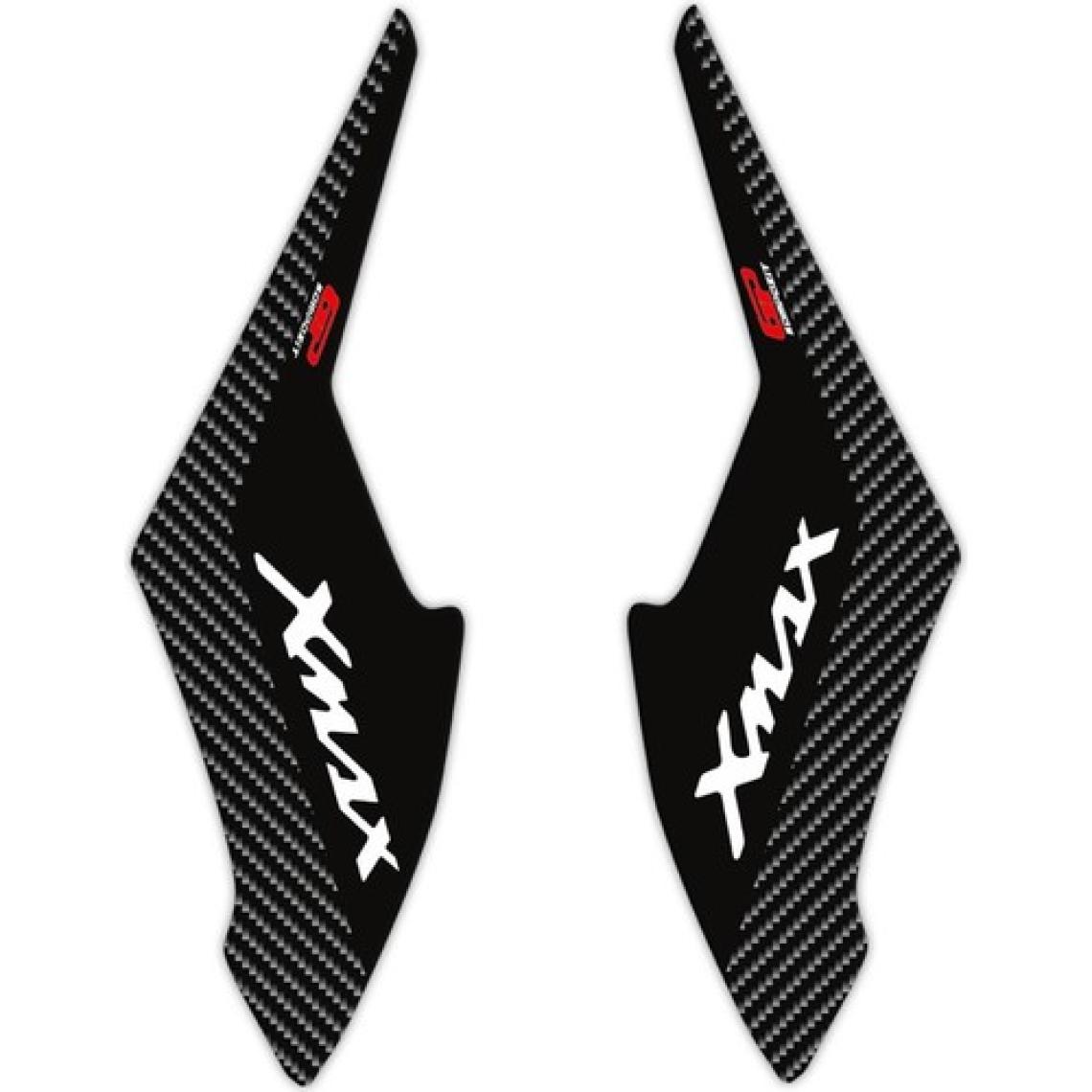 GP Kompozit Yamaha XMAX 2018-2022 Uyumlu Yan Pad Seti Siyah-Karbon
