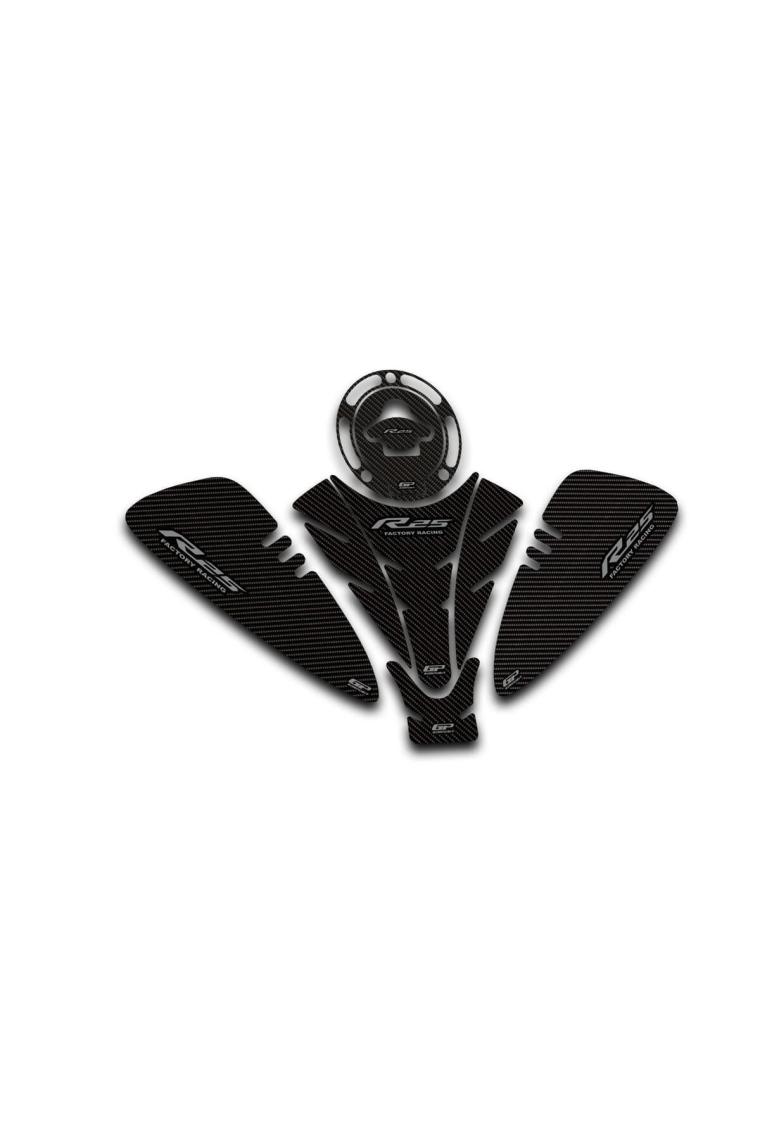 GP Kompozit Yamaha R25 2019-2024 Uyumlu Tank Pad Seti Karbon