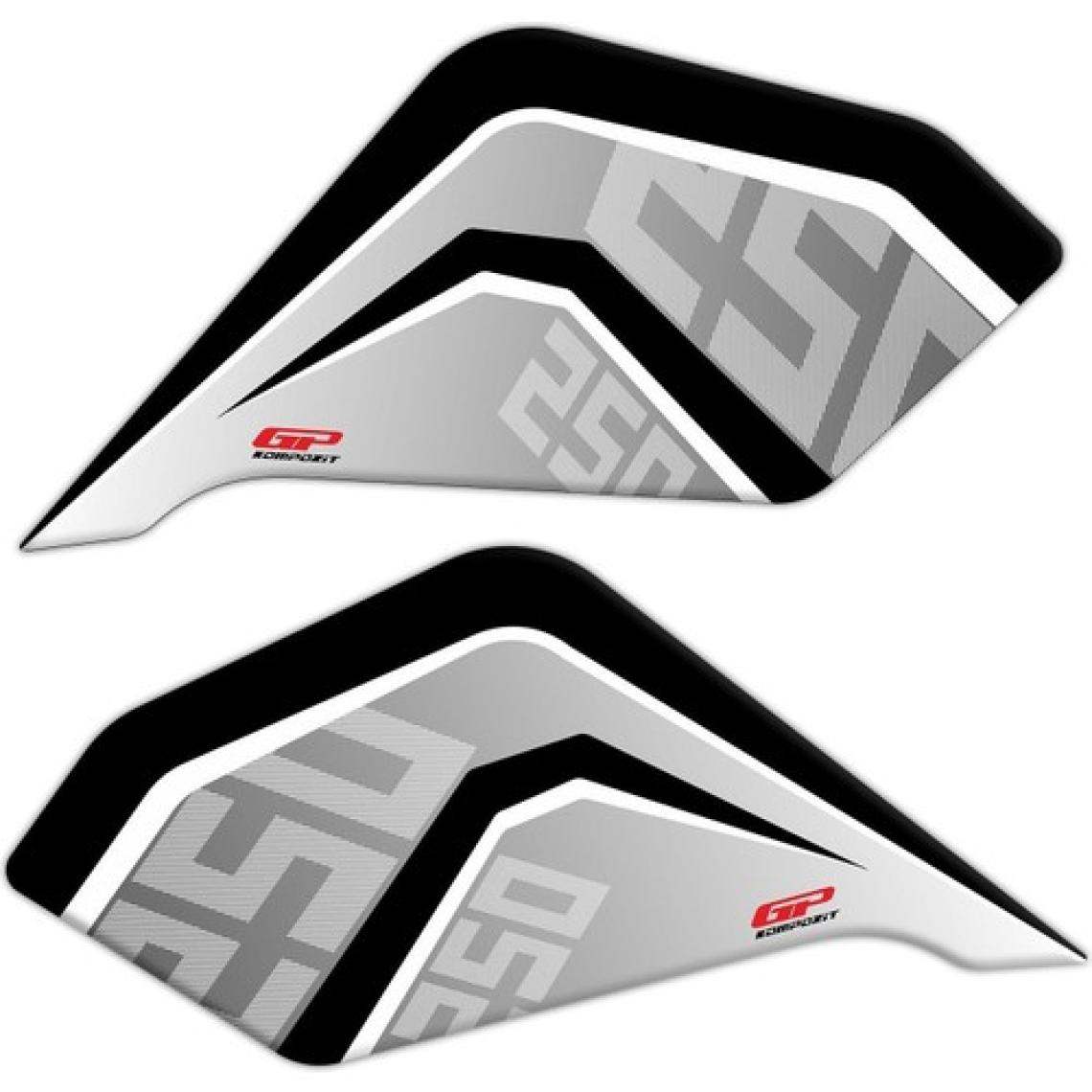 GP Kompozit CF Moto 250 NK 2018-2022 Uyumlu Tank Pad Seti Gri