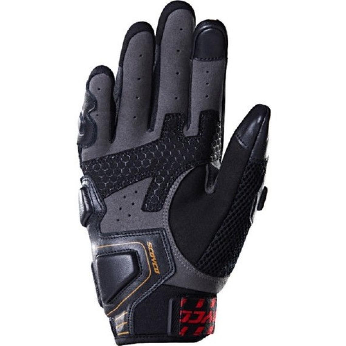 Scoyco MC109 Karbon Fiber Korumalı Yazlık Eldiven (Kırmızı-Beyaz-Siyah)