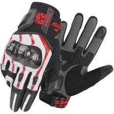 Scoyco MC109 Karbon Fiber Korumalı Yazlık Eldiven (Kırmızı-Beyaz-Siyah)