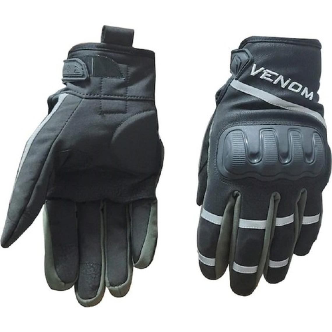Venom Venom 9010 Softshell Korumalı Motosiklet Eldiveni Siyah