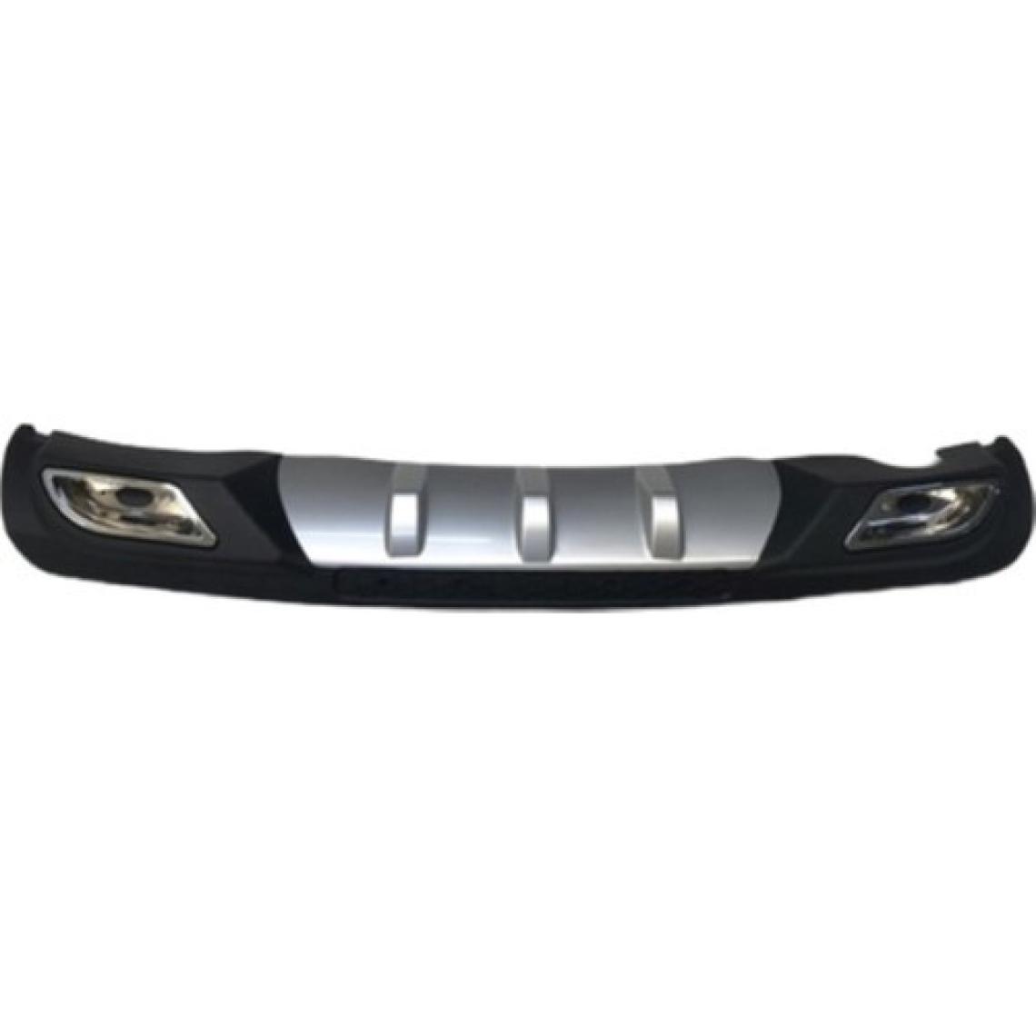 Oto h.i.t. Ford Focus 2 Uyumlu Body Kit Difüzör 2 Çıkış Gri Kare