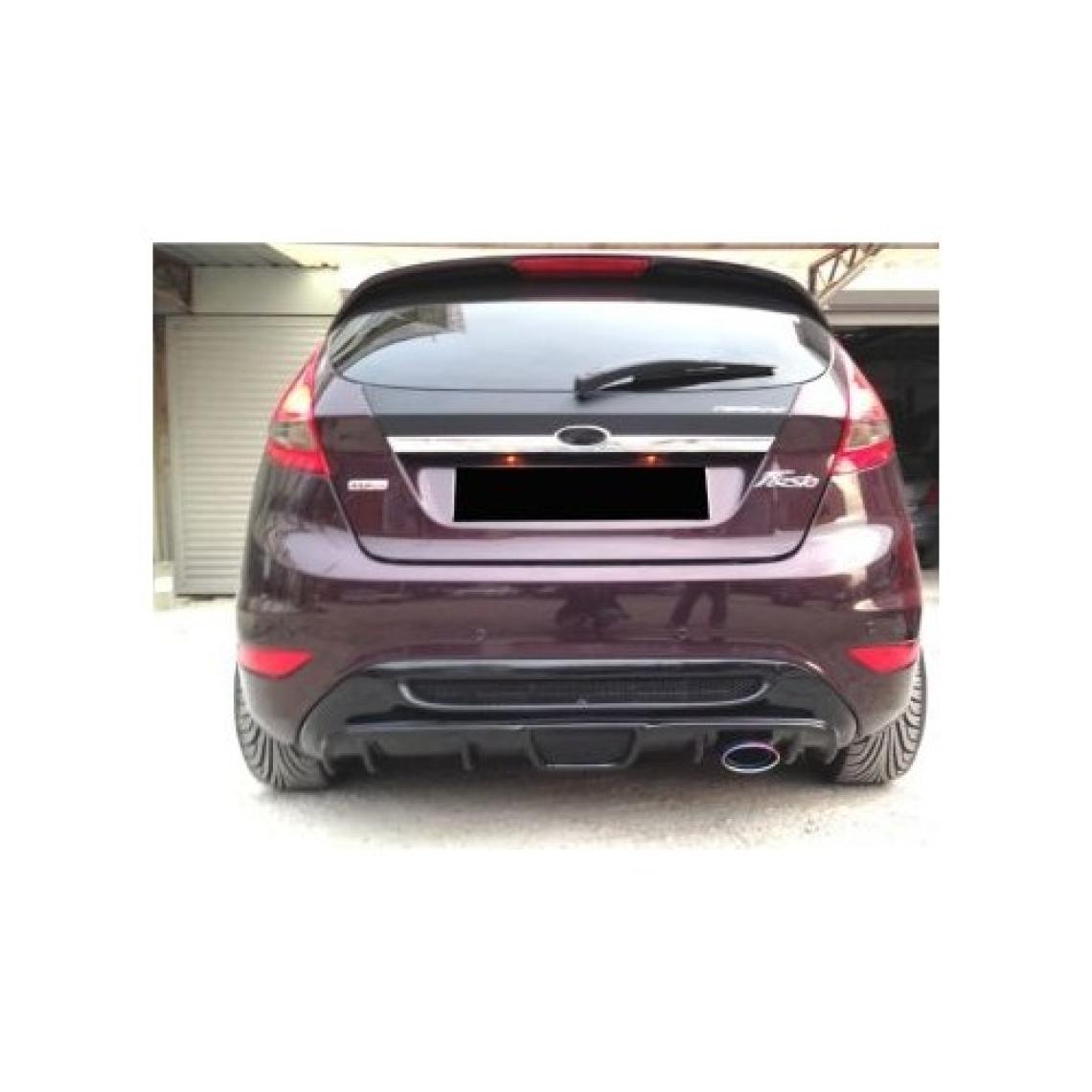 Paşa Tuning Ford Fiesta 2009 - 2016 Izgaralı Arka Tampon Eki - Difüzör (Plastik)