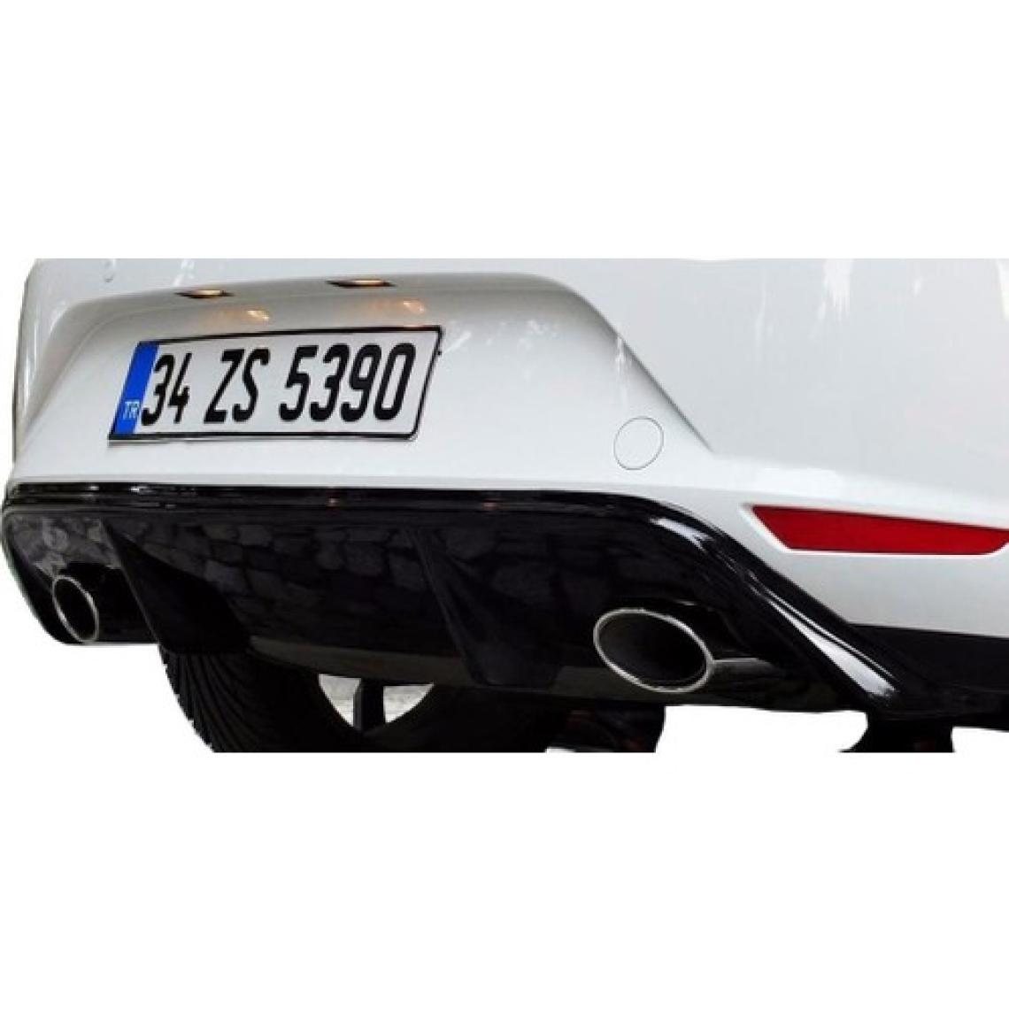 Paşa Tuning Seat Leon MK3 - 5F 2013 - 2016 Style Arka Tampon Eki - Difüzör (Plastik)