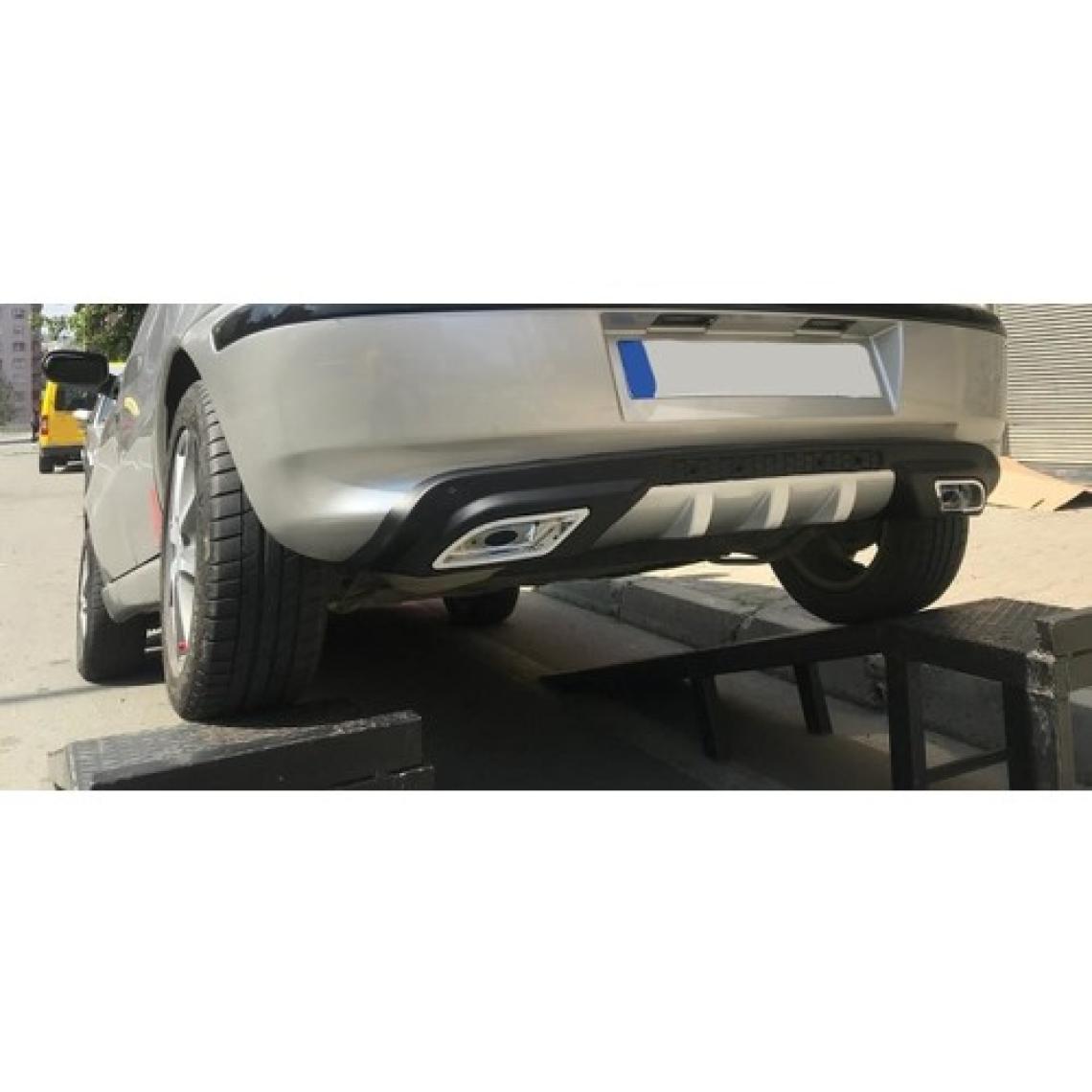 Oto h.i.t. Hyundai Accent Blue Uyumlu Body Kit Difüzör 2 Çıkış Gri Kare