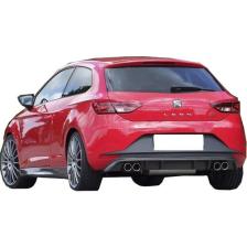 Paşa Tuning Seat Leon MK3 2013 - 2016 FR Arka Tampon Eki - Difüzör (Plastik)