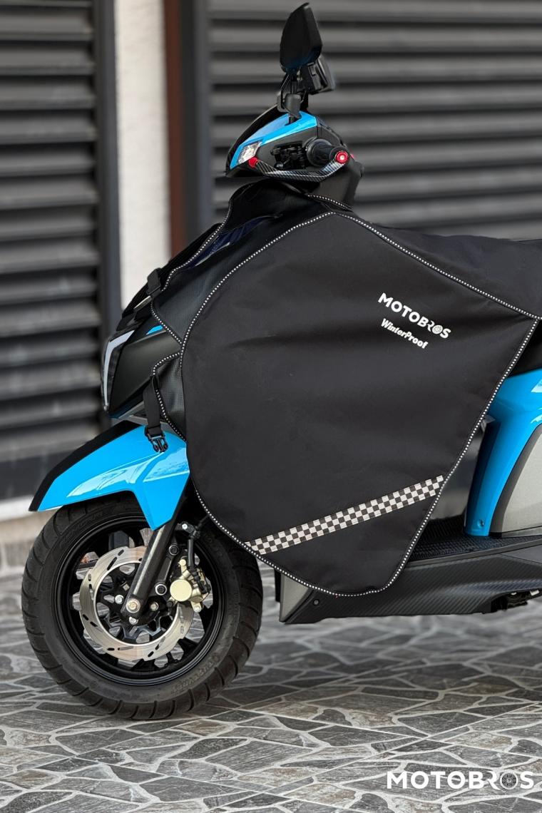 Motobros Tvs Ntorq Motosiklet Diz Örtüsü Scooter Diz Örtüsü Premium (Su Ve Rüzgar Geçirmez)