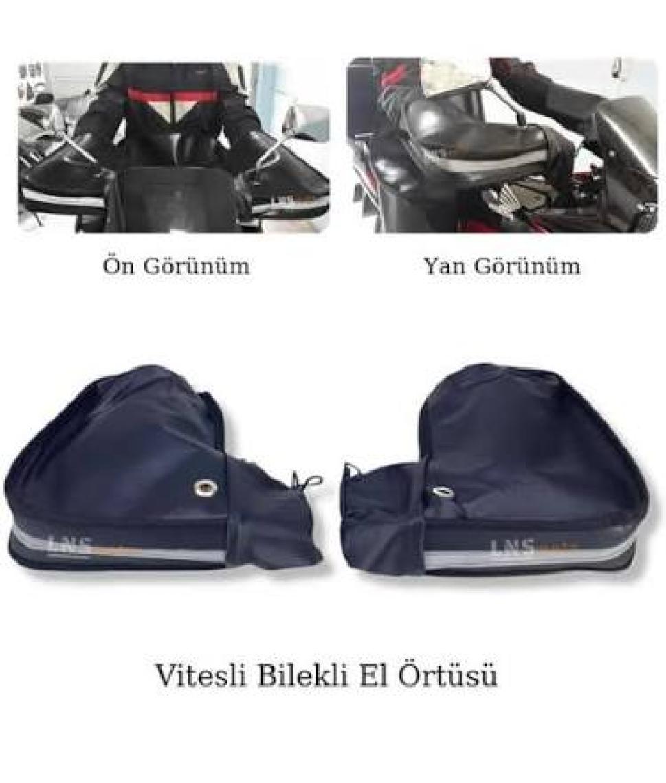 Motolinas Lns Vitesli Motosiklet Reflektörlü El Koruma Rüzgarlık Kalın Model