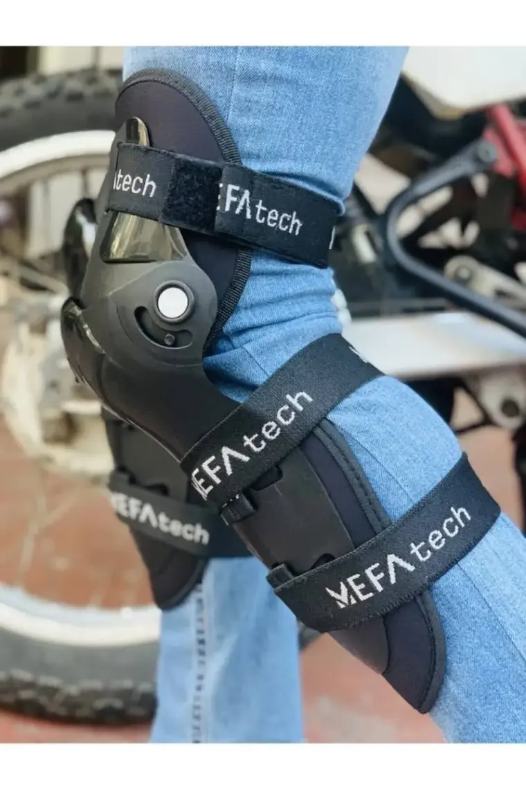 Wogen Motorsiklet Sürücü Dizlik Mafsallı Karbon Su Geçirmez Siyah