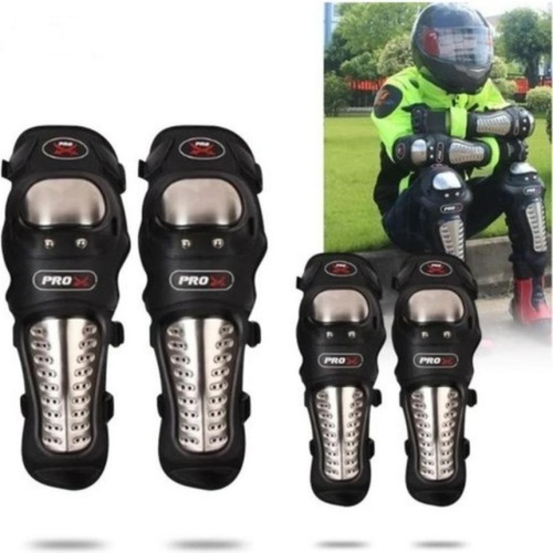 Motoanl Europe Standart Titanyum Lüx Mafsallı Motor Dizlik Dirseklik Set Rahat Motorsiklet Bacak Kol Koruma
