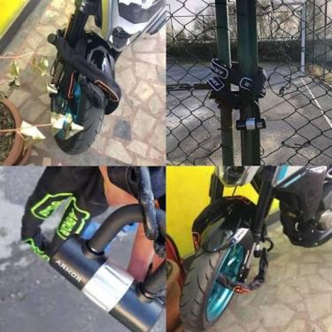 Armor 810 Mv 1.20M Motosiklet Için Yüksek Güvenlikli Dövme Çelik Zincir Kilit