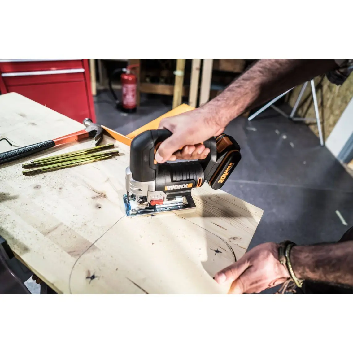 Worx WX543 20VOLT 2.0AH Li-Ion Profesyonel Dekupaj Testere