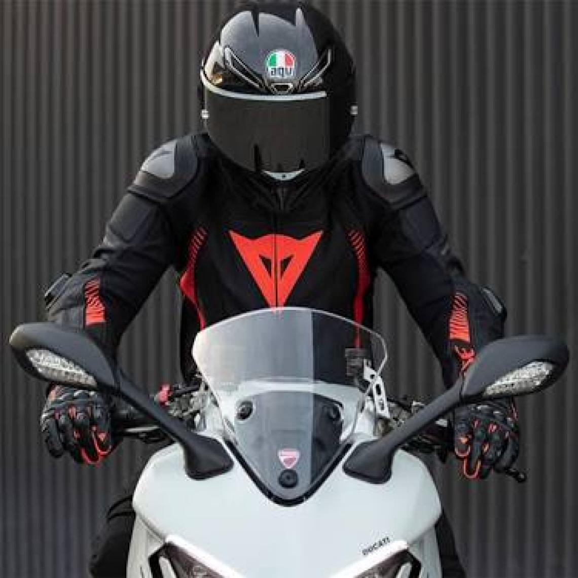Daınese Super Speed 4 Deri Mont Siyah-kırmızı