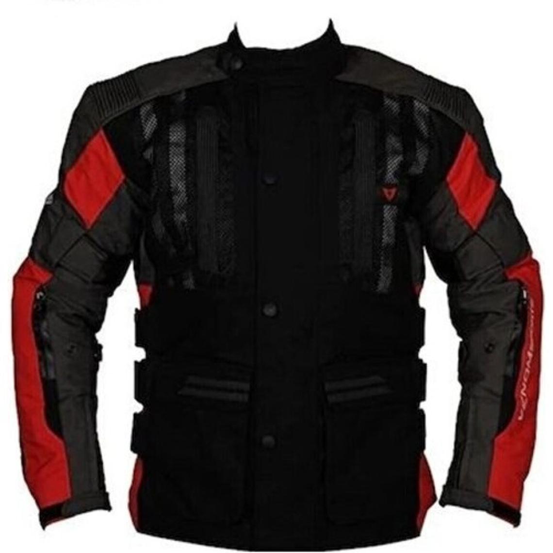 Venom Tourex Touring Siyah-Kırmızı Motosiklet Ceketi(KALIPLAR DARDIR)