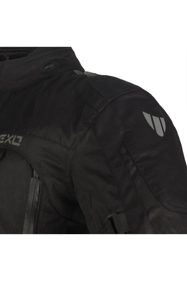 Vexo Adventure H20 4 Mevsim Motosiklet Montu Siyah