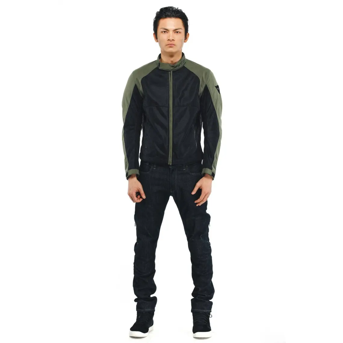 Dainese Sevilla Air Black Charcoal Gray Tekstil Motosiklet Montu