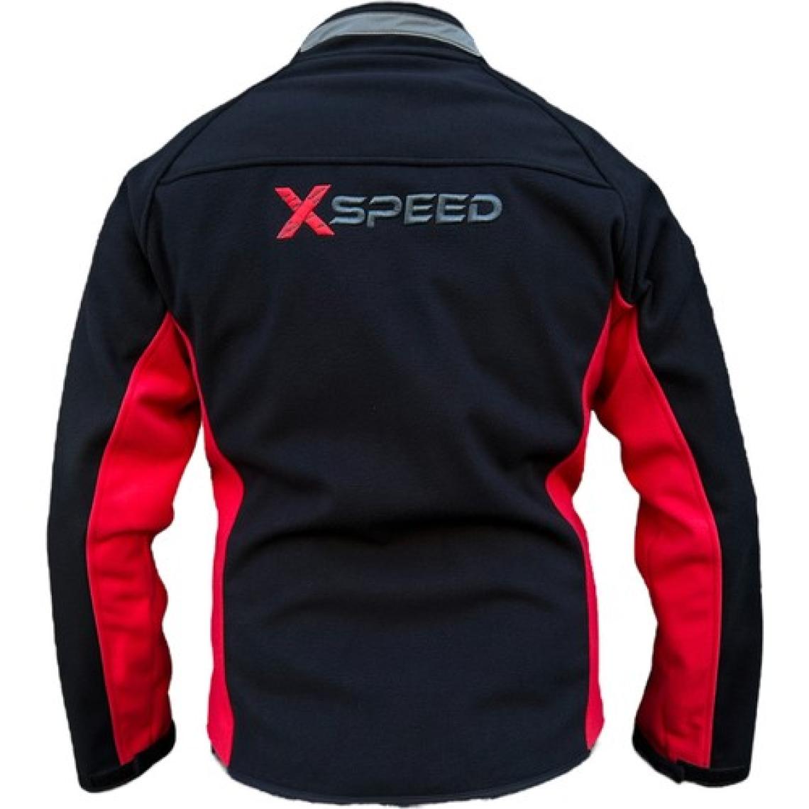 Xspeed Nova Rüzgar Geçirmez ve Suya Dayanıklı Polar Siyah Kırmızı