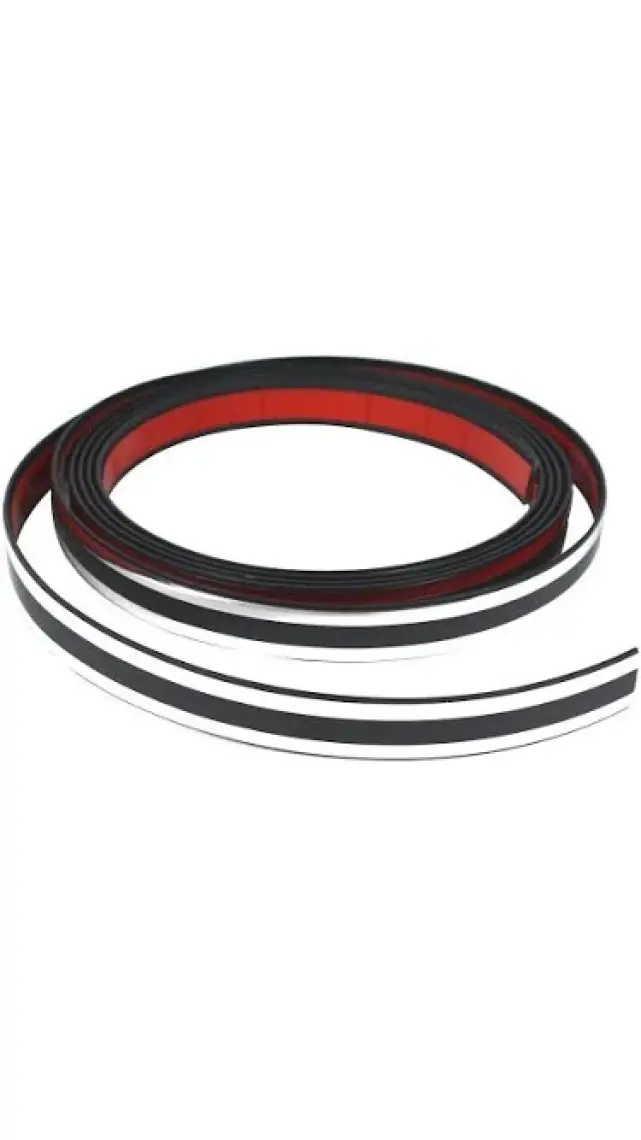 Trend Garaj Çift Şerit Krom 15 mm 3 Metre Nikelaj Şerit